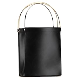 Cartier-Cartier Black Leather Trinity Handbag-Black