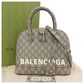Cartier Gucci x Balenciaga El Proyecto Hacker Bolsa Ciudad Pequeña 2WAY Beige