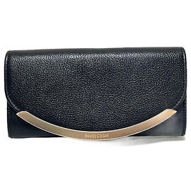 Chloé Chloe Lizzie Leather Long Wallet CHS17WP582349 Black