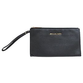 Bolsa de couro preta Michael Kors Preto