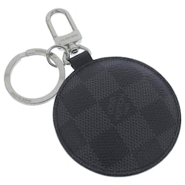 Louis Vuitton-Louis Vuitton Damier Graphite Leather Keychain M68667-Multiple colors