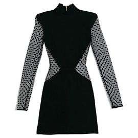 Balmain Kleider Schwarz