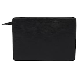 Louis Vuitton-LOUIS VUITTON Epi Pochette Homme Sac à Main Noir M52522 LV Auth bs15565-Noir