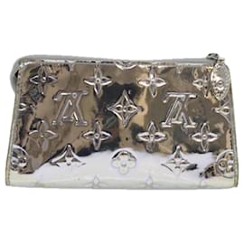 Louis Vuitton-LOUIS VUITTON Monogram Miroir Trousse Cosmétique Argent M95603 Auth 80672-Argenté