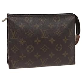 Louis Vuitton-LOUIS VUITTON Monogram Poche Toilette 19 Pouch M47544 LV Auth 80495-Monogramme