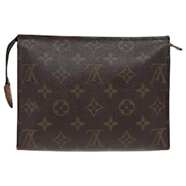 Louis Vuitton-LOUIS VUITTON Monogram Poche Toilette 19 Pouch M47544 LV Auth 80495-Monogram