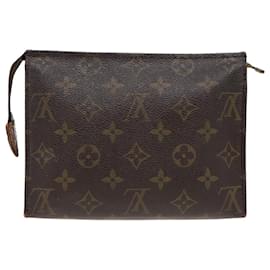 Louis Vuitton-LOUIS VUITTON Monogram Poche Toilette 19 Pouch M47544 LV Auth 80495-Monogramme