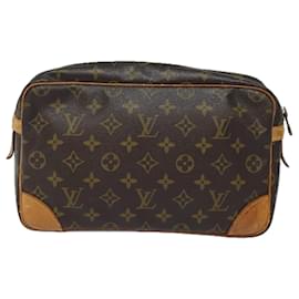 Louis Vuitton-LOUIS VUITTON Pochette Compiegne 28 M51845 LV Auth 81233-Monogramme