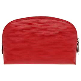 Louis Vuitton-LOUIS VUITTON Epi Pochette Cosmétique PM Pouch Rouge M41114 LV Auth 80717-Rouge