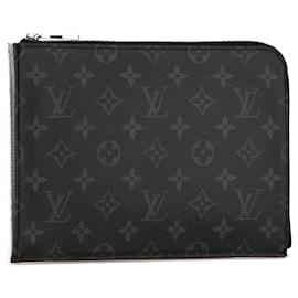 Louis Vuitton-Pochette Jour PM Clutch Bag Monogram Eclipse Louis Vuitton Noir-Noir