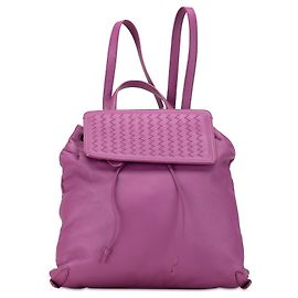 Lila Bottega Veneta Intrecciato Rucksack Lila