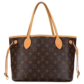 Louis Vuitton-Sac tote Neverfull PM Monogram Louis Vuitton marron-Marron