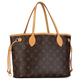 Louis Vuitton-Sac tote Neverfull PM Monogram Louis Vuitton marron-Marron