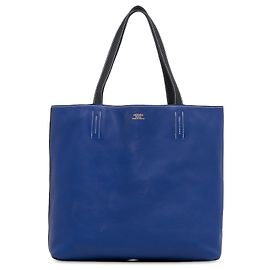 Bolsa tote Double Sens 36 em couro Clemence azul Hermès Azul
