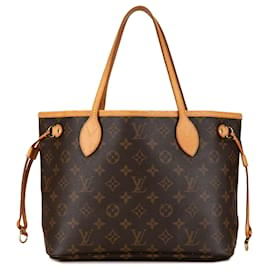 Louis Vuitton-Sac tote Neverfull PM Monogram Louis Vuitton marron-Marron