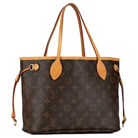 Louis Vuitton-Sac tote Neverfull PM Monogram Louis Vuitton marron-Marron