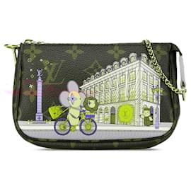 Louis Vuitton-Brown Louis Vuitton Monogram Vivienne in Paris Mini Pochette Accessoires Handbag-Brown