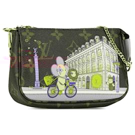 Louis Vuitton-Brown Louis Vuitton Monogram Vivienne in Paris Mini Pochette Accessoires Handbag-Brown