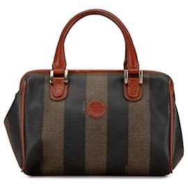 Fendi-Sac Boston Pequin marron de Fendi-Marron