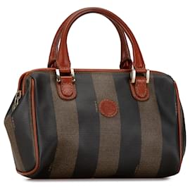 Fendi-Sac Boston Pequin marron de Fendi-Marron