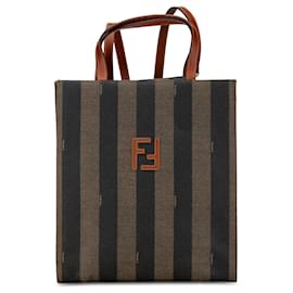 Fendi-Brown Fendi Pequin Convertible Backpack-Brown