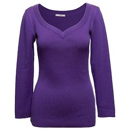 Vintage lila Yves Saint Laurent Wollpullover Größe FR 40 Lila