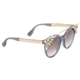 Occhiali da sole grigi con cristalli Jimmy Choo Altro