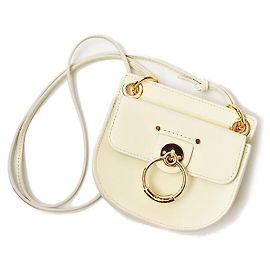 Chloé Bolsa de ombro mini TESS da Chloe com alça, off-white Branco