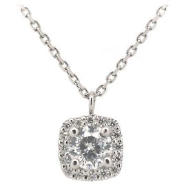 Autre Marque Platin-Diamant-Halskette 0,229 ct 0,06 ct multifacettierter Schliff Andere
