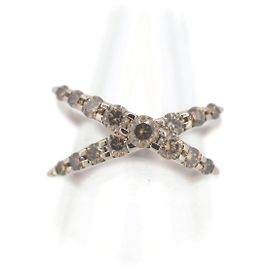 Autre Marque Kashikey Naked Au750 Diamond Ring Brown