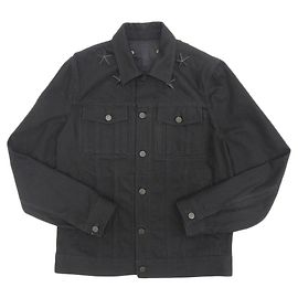 Givenchy Star Studded Denim Jacket Black Black