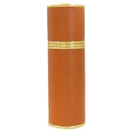 Hermès-Hermes Refillable Perfume Atomizer Gold Brown-Golden
