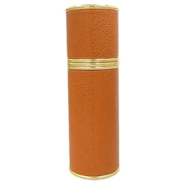 Hermès-Hermes Refillable Perfume Atomizer Gold Brown-Golden