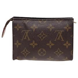 Louis Vuitton-LOUIS VUITTON Monogram Poche Toilette 15 Pouch M47546 LV Auth 81374-Monogram