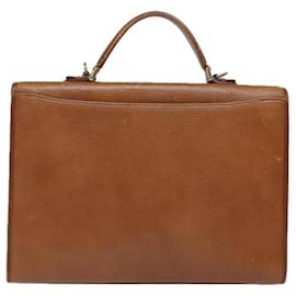 Autre Marque-Burberrys Hand Bag Leather 2way Brown Auth ep4729-Brown