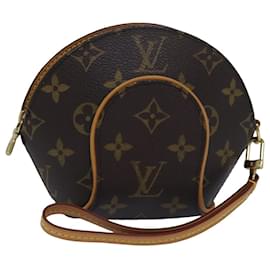 Louis Vuitton-LOUIS VUITTON Pouch Mini ellipse Monogram M51129 LV Auth 79940SA-Monogramme