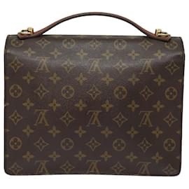 Louis Vuitton-LOUIS VUITTON Monogram Monceau Hand Bag 2way M51185 LV Auth 82066-Monogram