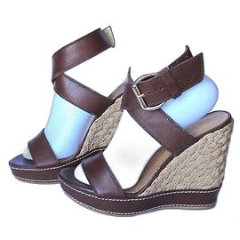 Sandales compensées STUART WEITZMAN 37 Marron