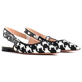 DIOR Bailarinas T.EU 38.5 Tela Negro