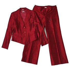 Conjunto de calça de seda vermelha Max & co Vermelho