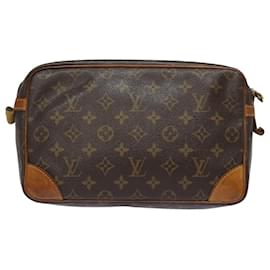 Louis Vuitton-LOUIS VUITTON Monogram Compiegne 28 Clutch Bag M51845 LV Auth 81234-Monogram