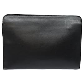 Valentino-VALENTINO Sac à main en cuir noir Auth 81331-Noir