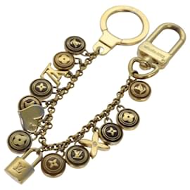 Louis Vuitton-LOUIS VUITTON Monogram Porte Cles Chainne Pastilles Charm M66172 LV Auth 80434-Golden