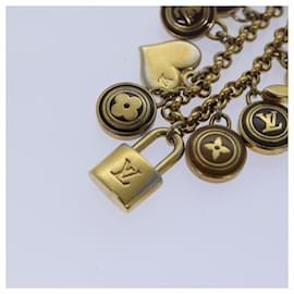 Louis Vuitton-LOUIS VUITTON Monogram Porte Cles Chainne Pastilles Charm M66172 LV Auth 80434-Golden