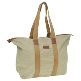 Christian Dior-Christian Dior Tote Bag Nylon Beige Auth th5100-Beige