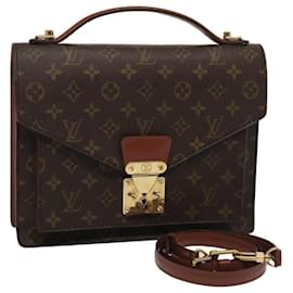 Louis Vuitton-LOUIS VUITTON Monogram Monceau 2Way Hand Bag M51185 LV Auth 79964-Monogram