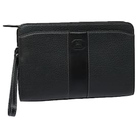 Autre Marque-Burberrys Clutch Bag aus schwarzem Leder Auth bs15683-Schwarz