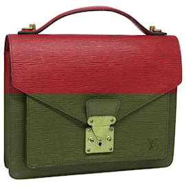 Louis Vuitton-LOUIS VUITTON Epi Monceau 28 Hand Bag Red M40783 LV Auth 81899-Red