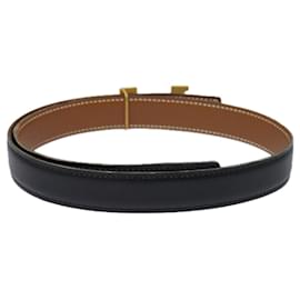 Hermès-Ceinture en cuir HERMES Constance 29,1" Noir Auth 81120-Noir