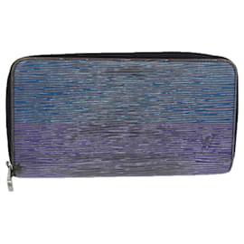 Louis Vuitton-LOUIS VUITTON Epi Denim Zippy Wallet Long Wallet Blue M60957 LV Auth bs15559-Blue
